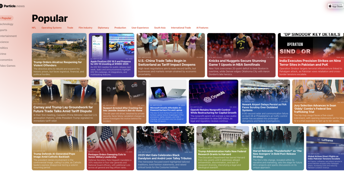 Former Twitter Engineers Bring Particle’s Smart News Reader to the Web